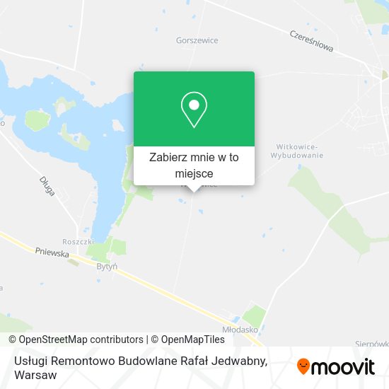 Mapa Usługi Remontowo Budowlane Rafał Jedwabny