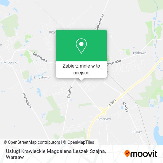 Mapa Usługi Krawieckie Magdalena Leszek Szajna