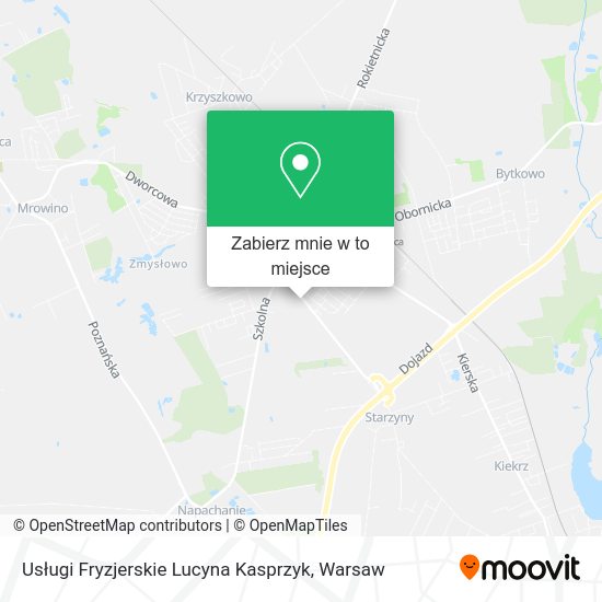 Mapa Usługi Fryzjerskie Lucyna Kasprzyk