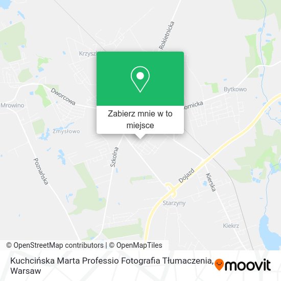 Mapa Kuchcińska Marta Professio Fotografia Tłumaczenia