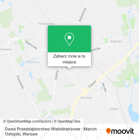 Mapa Dawa Przedsiębiorstwo Wielobranżowe - Marcin Ostojski