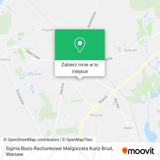 Mapa Sigma Biuro Rachunkowe Małgorzata Kunz-Brud