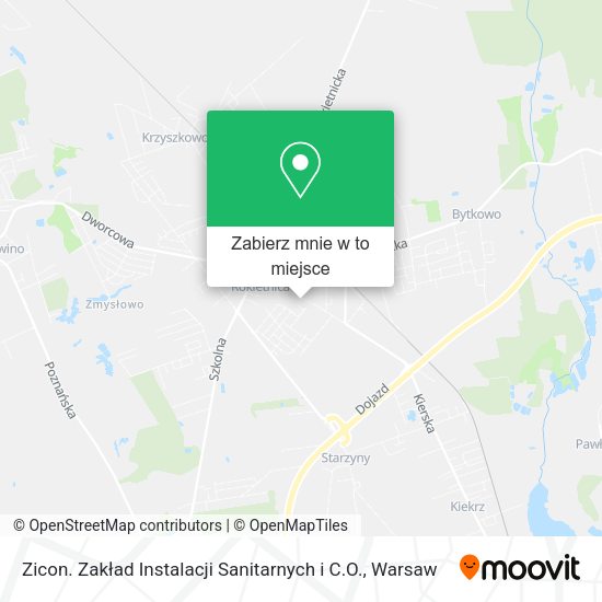 Mapa Zicon. Zakład Instalacji Sanitarnych i C.O.