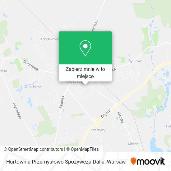 Mapa Hurtownia Przemysłowo Spożywcza Dalia