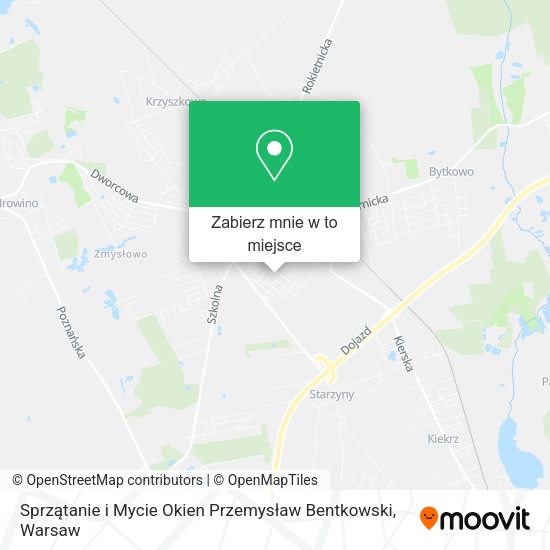 Mapa Sprzątanie i Mycie Okien Przemysław Bentkowski