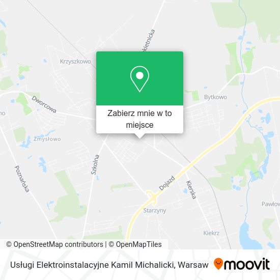 Mapa Usługi Elektroinstalacyjne Kamil Michalicki