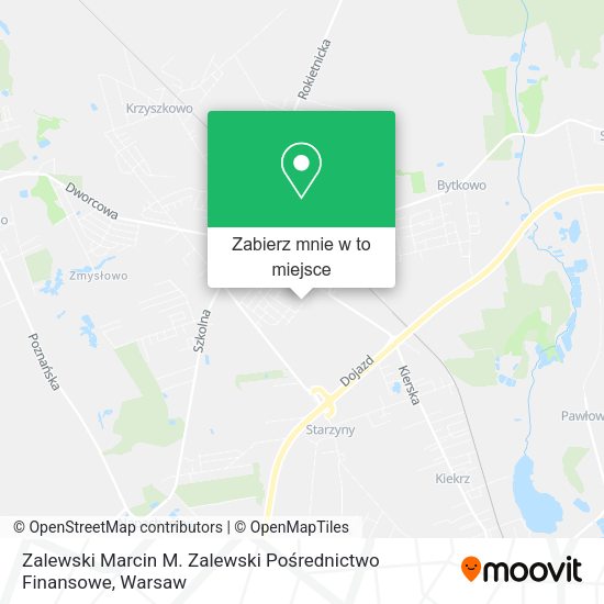 Mapa Zalewski Marcin M. Zalewski Pośrednictwo Finansowe