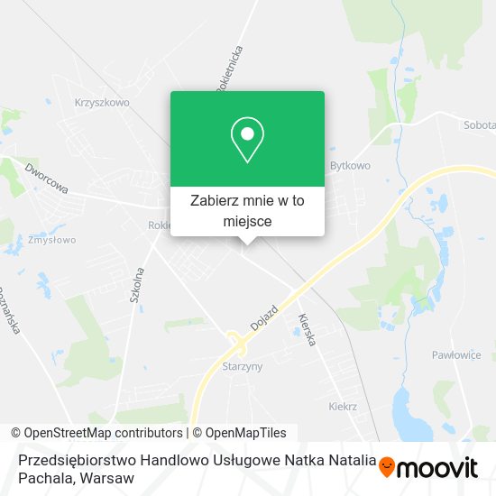 Mapa Przedsiębiorstwo Handlowo Usługowe Natka Natalia Pachala