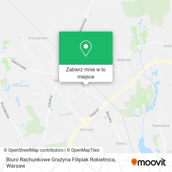 Mapa Biuro Rachunkowe Grażyna Filipiak Rokietnica