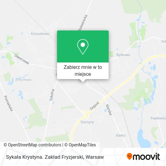 Mapa Sykała Krystyna. Zakład Fryzjerski