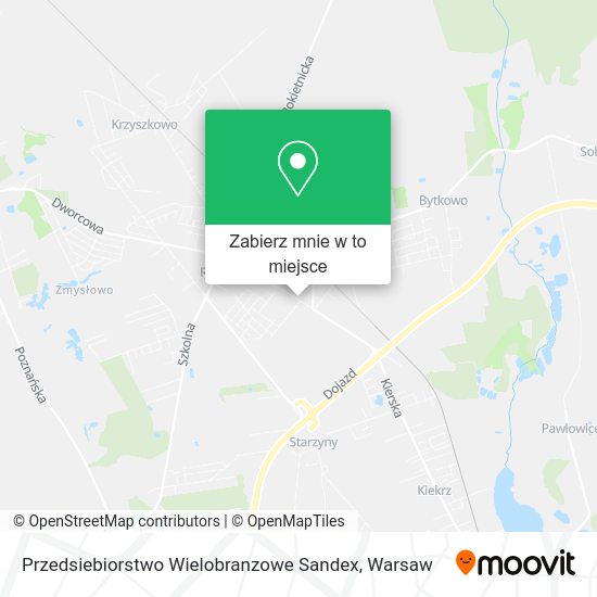 Mapa Przedsiebiorstwo Wielobranzowe Sandex