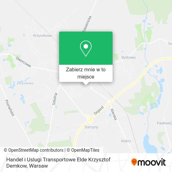 Mapa Handel i Uslugi Transportowe Elde Krzysztof Demkow