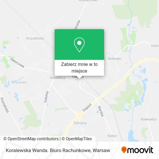 Mapa Koralewska Wanda. Biuro Rachunkowe