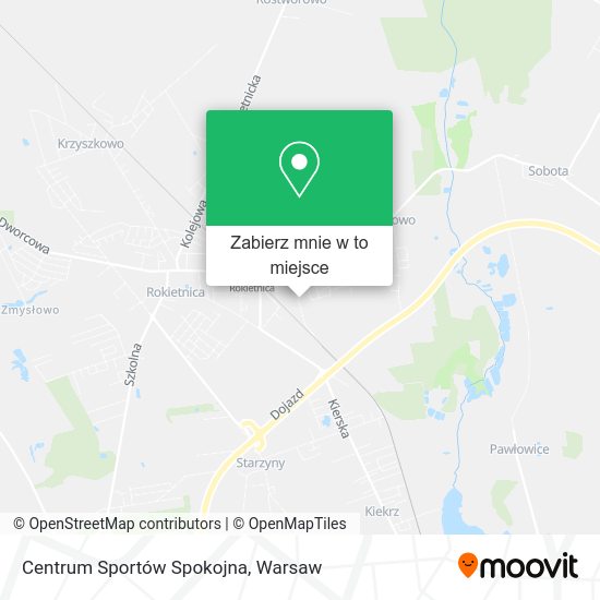 Mapa Centrum Sportów Spokojna