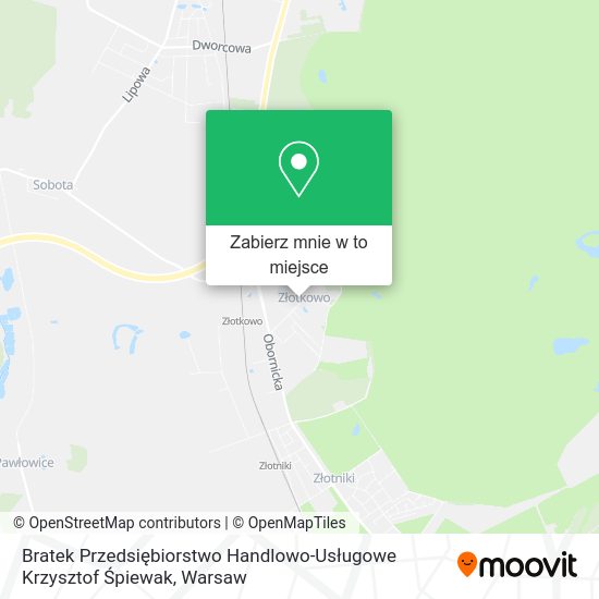 Mapa Bratek Przedsiębiorstwo Handlowo-Usługowe Krzysztof Śpiewak