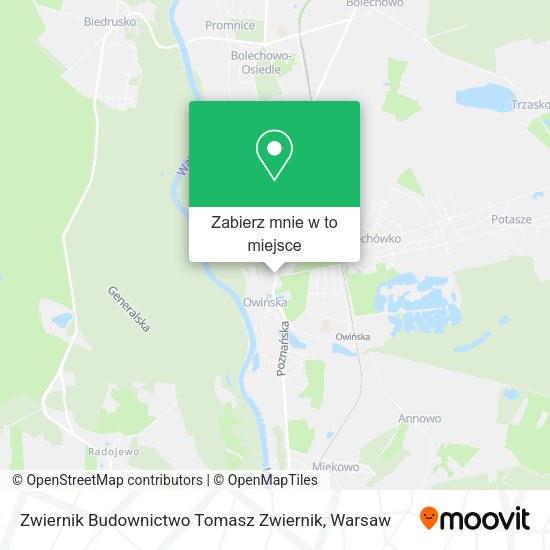 Mapa Zwiernik Budownictwo Tomasz Zwiernik