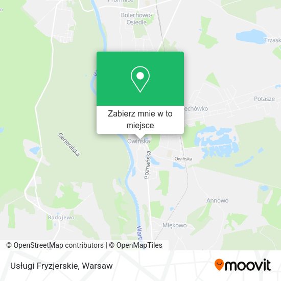 Mapa Usługi Fryzjerskie