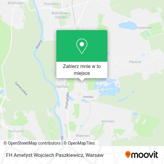 Mapa FH Ametyst Wojciech Paszkiewicz