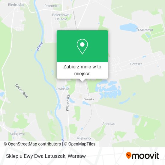 Mapa Sklep u Ewy Ewa Latuszak