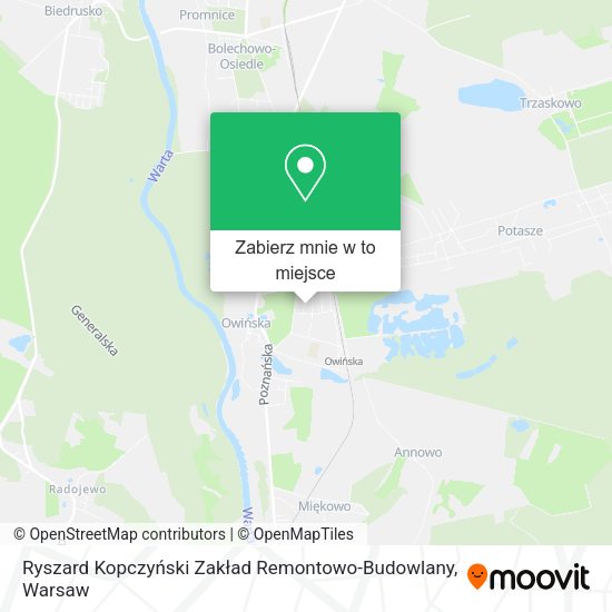 Mapa Ryszard Kopczyński Zakład Remontowo-Budowlany