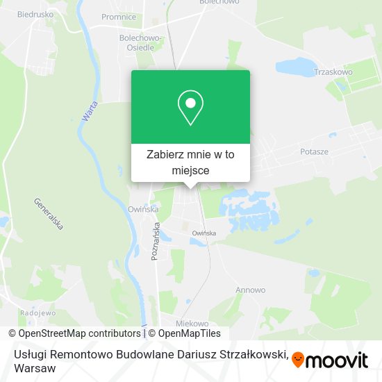 Mapa Usługi Remontowo Budowlane Dariusz Strzałkowski