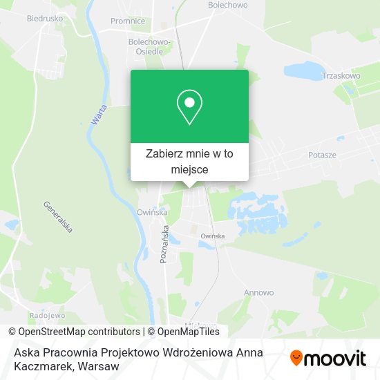 Mapa Aska Pracownia Projektowo Wdrożeniowa Anna Kaczmarek