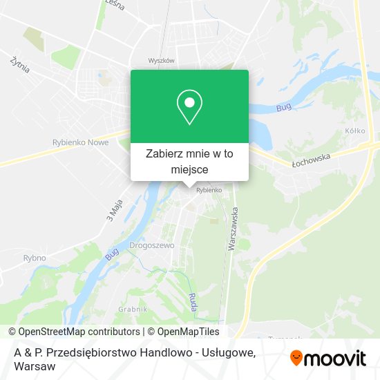 Mapa A & P. Przedsiębiorstwo Handlowo - Usługowe