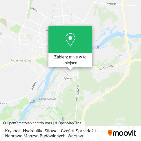 Mapa Kryspol - Hydraulika Siłowa - Części, Sprzedaż i Naprawa Maszyn Budowlanych