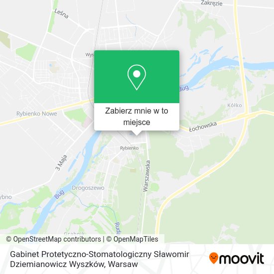 Mapa Gabinet Protetyczno-Stomatologiczny Sławomir Dziemianowicz Wyszków