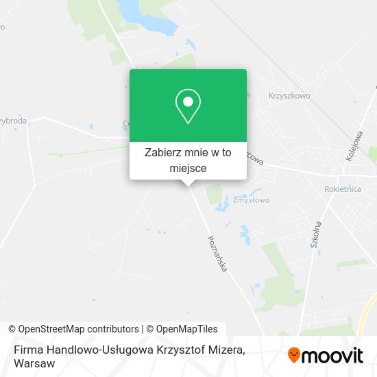 Mapa Firma Handlowo-Usługowa Krzysztof Mizera