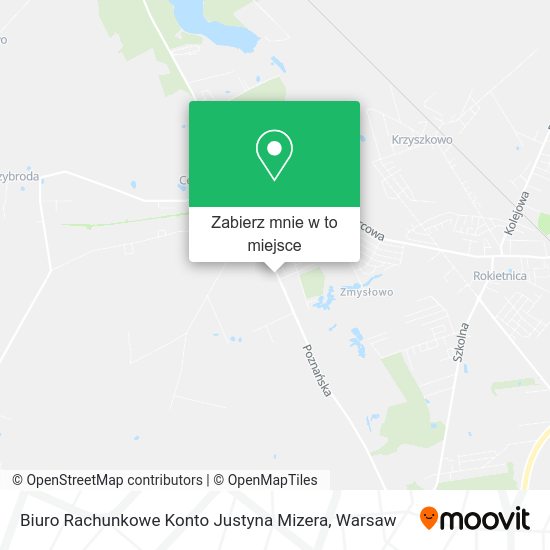 Mapa Biuro Rachunkowe Konto Justyna Mizera