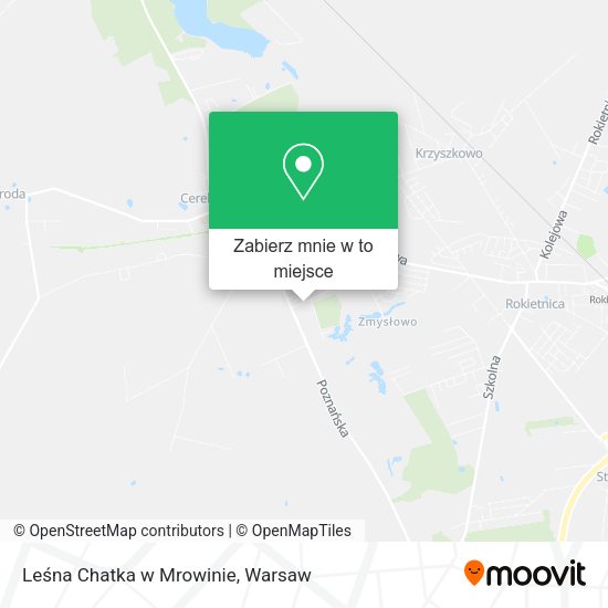 Mapa Leśna Chatka w Mrowinie