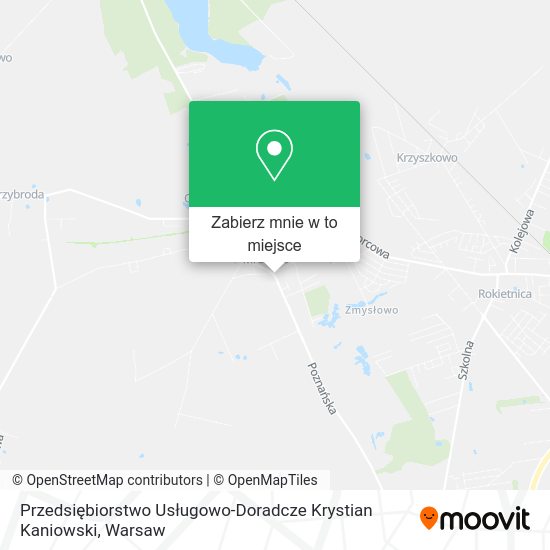 Mapa Przedsiębiorstwo Usługowo-Doradcze Krystian Kaniowski