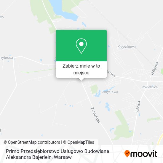 Mapa Primo Przedsiębiorstwo Usługowo Budowlane Aleksandra Bajerlein