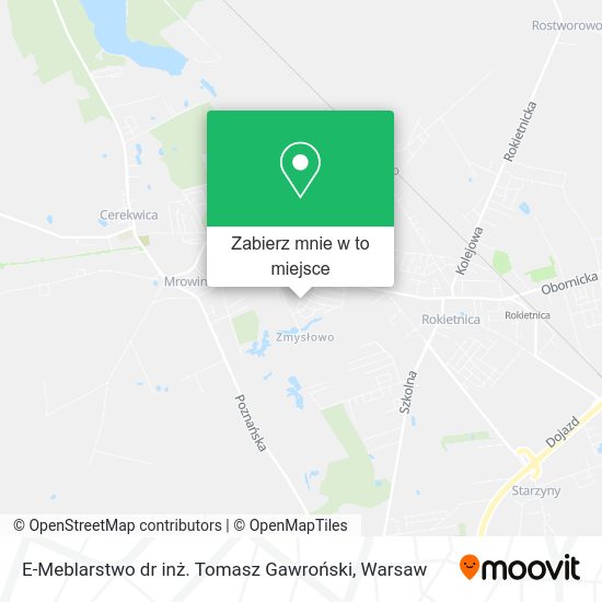 Mapa E-Meblarstwo dr inż. Tomasz Gawroński