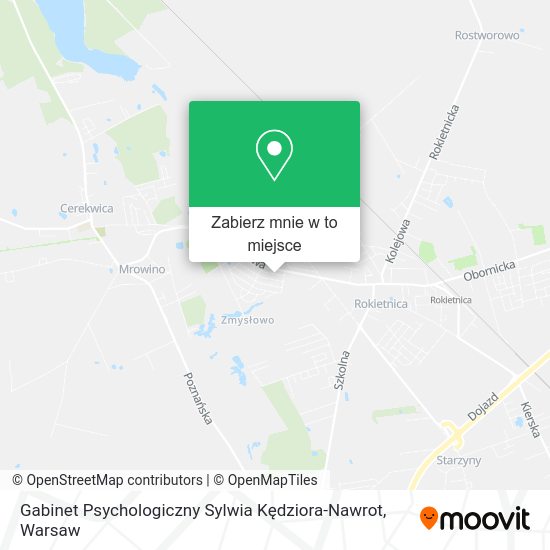 Mapa Gabinet Psychologiczny Sylwia Kędziora-Nawrot