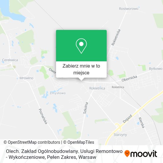 Mapa Olech. Zakład Ogólnobudowlany. Usługi Remontowo - Wykończeniowe, Pełen Zakres
