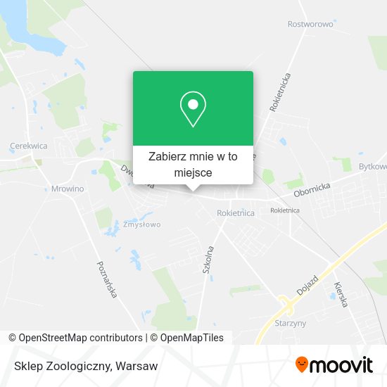 Mapa Sklep Zoologiczny