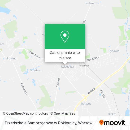 Mapa Przedszkole Samorządowe w Rokietnicy