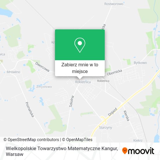 Mapa Wielkopolskie Towarzystwo Matematyczne Kangur