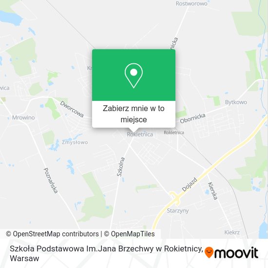 Mapa Szkoła Podstawowa Im.Jana Brzechwy w Rokietnicy