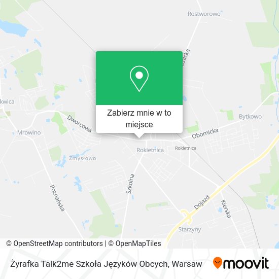 Mapa Żyrafka Talk2me Szkoła Języków Obcych