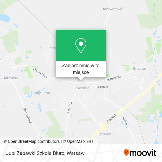 Mapa Jupi Zabawki Szkoła Biuro