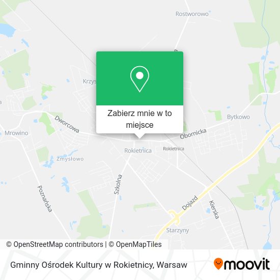 Mapa Gminny Ośrodek Kultury w Rokietnicy