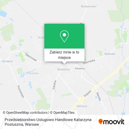 Mapa Przedsiebiorstwo Uslugowo Handlowe Katarzyna Posluszna