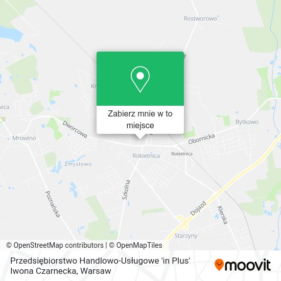 Mapa Przedsiębiorstwo Handlowo-Usługowe 'in Plus' Iwona Czarnecka