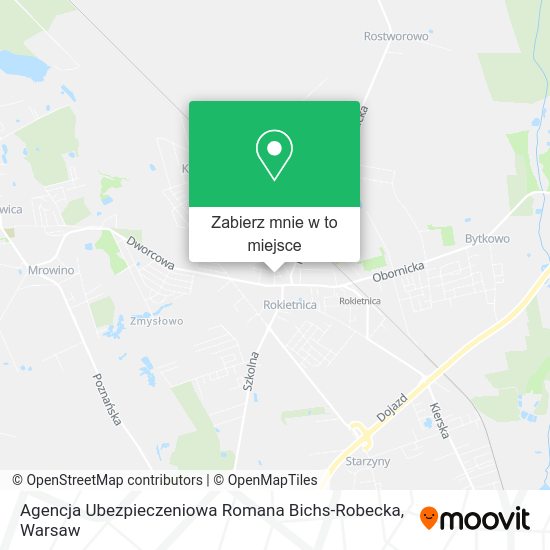 Mapa Agencja Ubezpieczeniowa Romana Bichs-Robecka