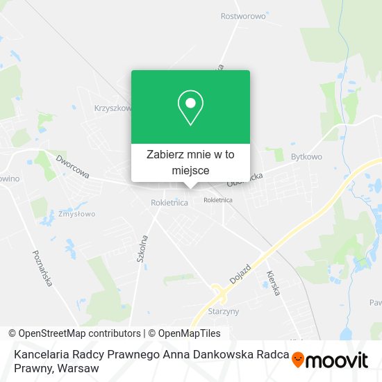 Mapa Kancelaria Radcy Prawnego Anna Dankowska Radca Prawny