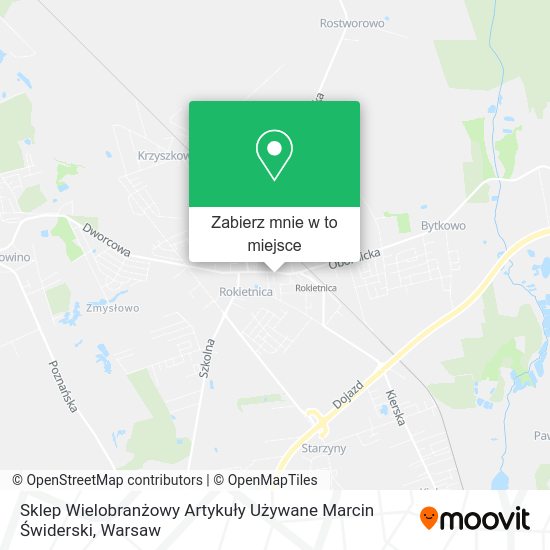 Mapa Sklep Wielobranżowy Artykuły Używane Marcin Świderski