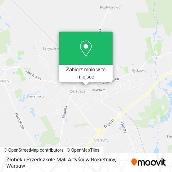 Mapa Żłobek i Przedszkole Mali Artyści w Rokietnicy